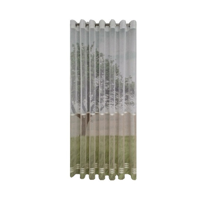 Перде Casa Deco Logistics Canan - 04, 300 x 200, Скоби от неръждаема стомана, Бежов