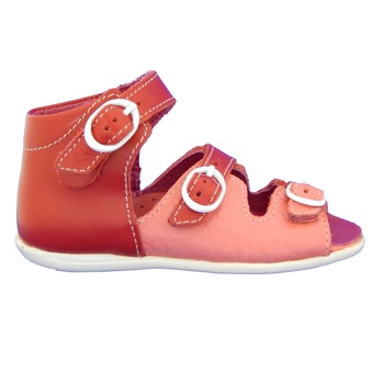 Sandale Thassos, rosu-roz, Babyfox Sandale Thassos, rosu-roz, Babyfox