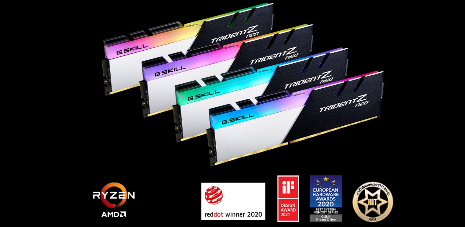 メモリー Trident Z  DDR4 3600MHz 16GB G.SKILL Trident Z Neo 16GB (2x8GB) 3600MHz 288-Pin DIMM DDR4