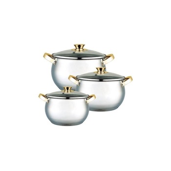 Set oale cu capac Gunberg GR 1057 6 piese Inox Set oale cu capac Gunberg GR 1057 6 piese Inox