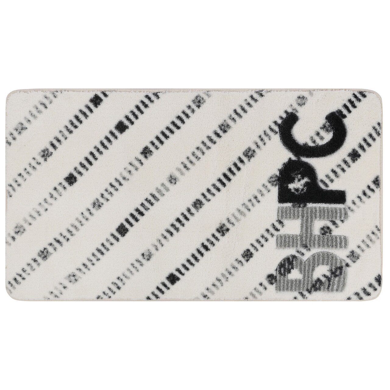 Covoras de baie, Beverly Hills Polo Club, 309 Grey, 57x100 cm, 100% poliamida