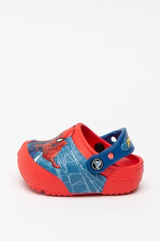 Crocs, Saboti slingback cu model Spiderman, Rosu/Albastru royal, 20-21 EU Crocs, Saboti slingback cu model Spiderman, Rosu/Albastru royal, 20-21 EU