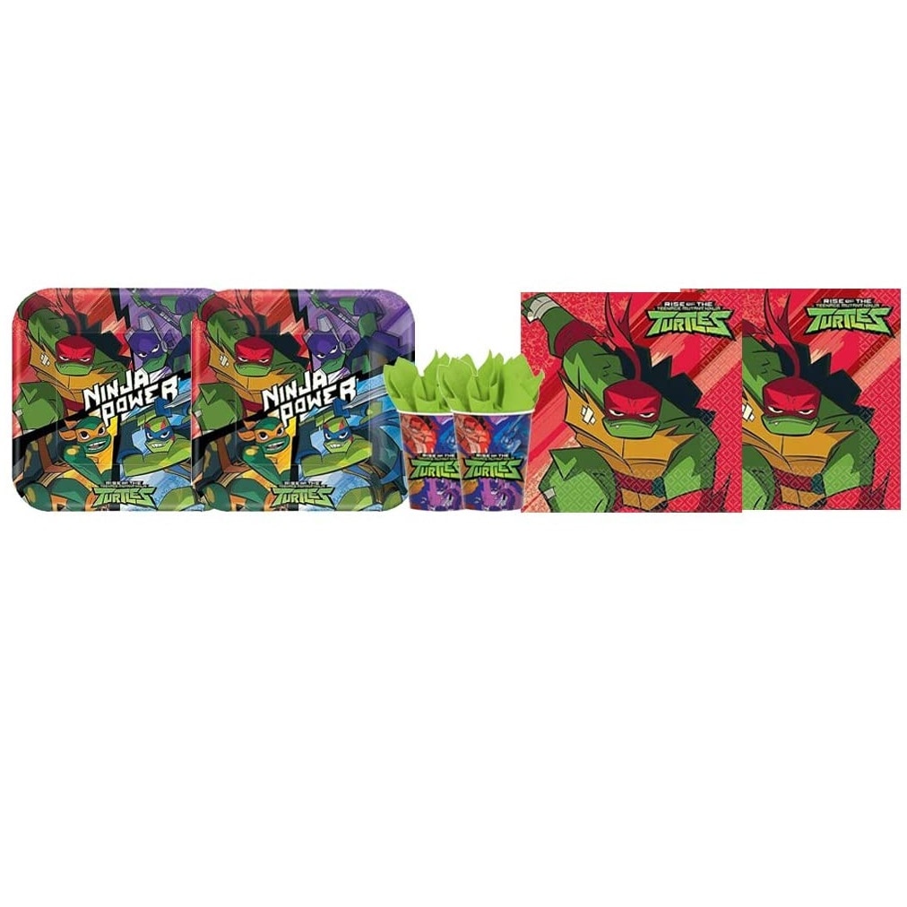 Set 6 accesorii petrecere, Procos, Testoasele Ninja, Multicolor