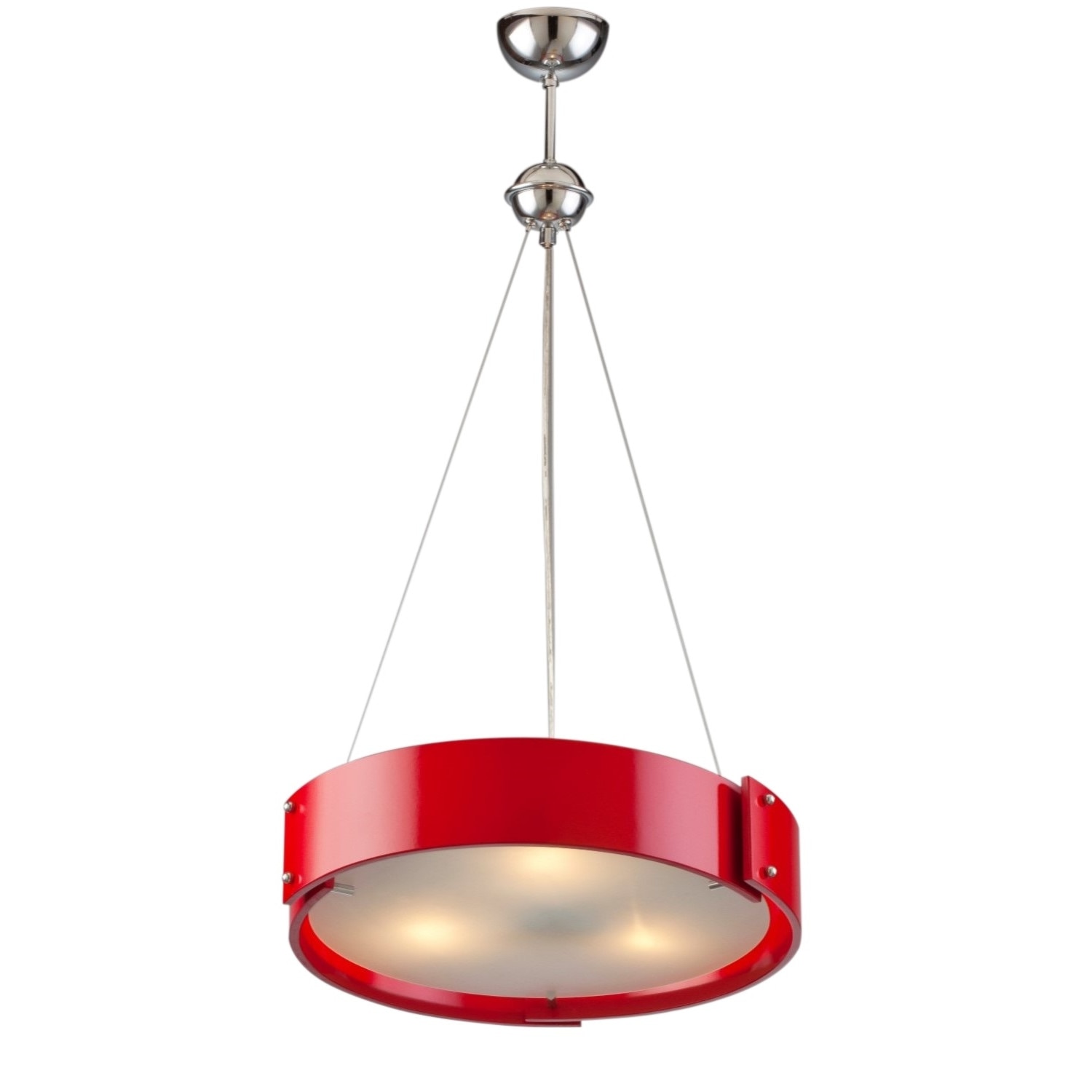 Pendul Avonni AV-1362-1KR, 3x 60 W ,E27, Rosu