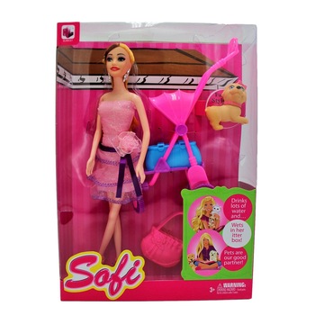 Papusa cu catel, +3 ani Papusa cu catel, +3 ani