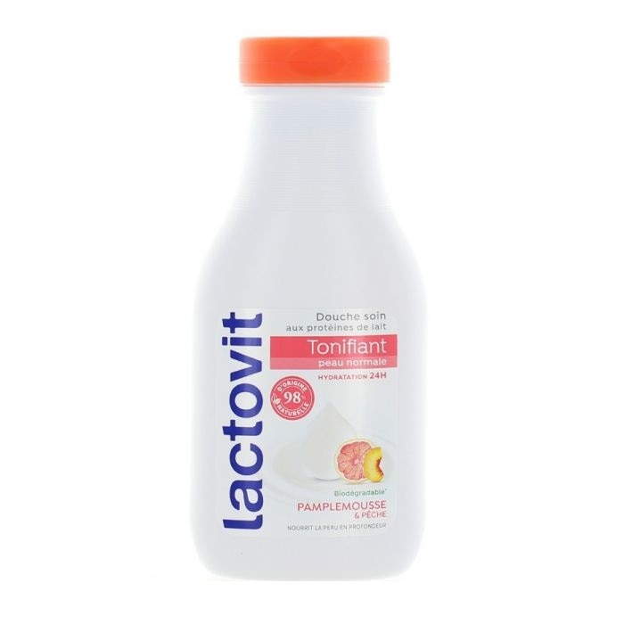 Gel de dus Lactovit Tonifiant cu extract de grapefruit si piersici pentru piele normala 250ml