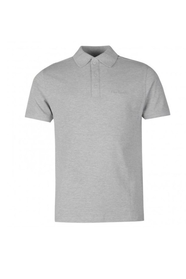 Tricou polo barbati, Pierre Cardin Plain Polo, Bumbac, XL EU, Gri