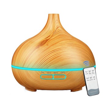 Umidificator/Difuzor aromaterapie cu ultrasunete LaiXiaoBei,lemn natur,7 culori programabil, cu telecomanda,oprire automata Umidificator/Difuzor aromaterapie cu ultrasunete LaiXiaoBei,lemn natur,7 culori programabil, cu telecomanda,oprire automata
