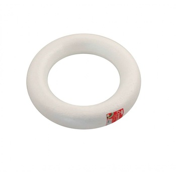 Coronita Polistiren DACO, Diametru 35 cm, 1 Buc/Set, Culoare Alba Coronita Polistiren DACO, Diametru 35 cm, 1 Buc/Set, Culoare Alba