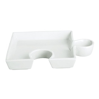 Platou servire, Puzzle Hors-D'oeuvres-Dish, Color Life, portelan Platou servire, Puzzle Hors-D'oeuvres-Dish, Color Life, portelan