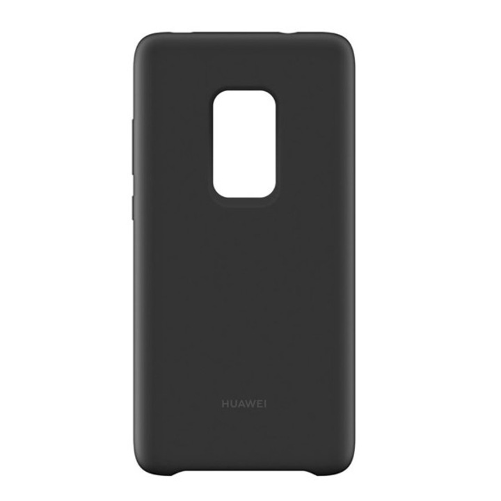 Huawei szilikon mobiltelefon tok, mágneses, gumírozott, fekete, kompatibilis: Huawei Mate 20