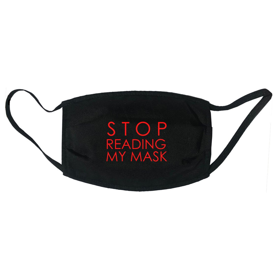 Masca personalizata reutilizabila, pentru adulti, din material textil, cu imprimeu ”Stop reading my mask