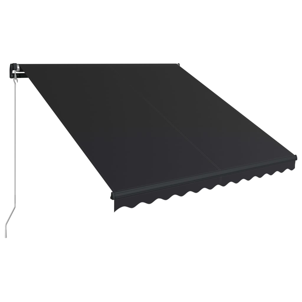 Copertina retractabila manual, antracit, 350 x 250 cm 3051238