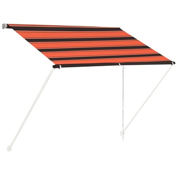 Copertina retractabila, portocaliu si maro, 100 x 150 cm 145893 Copertina retractabila, portocaliu si maro, 100 x 150 cm 145893