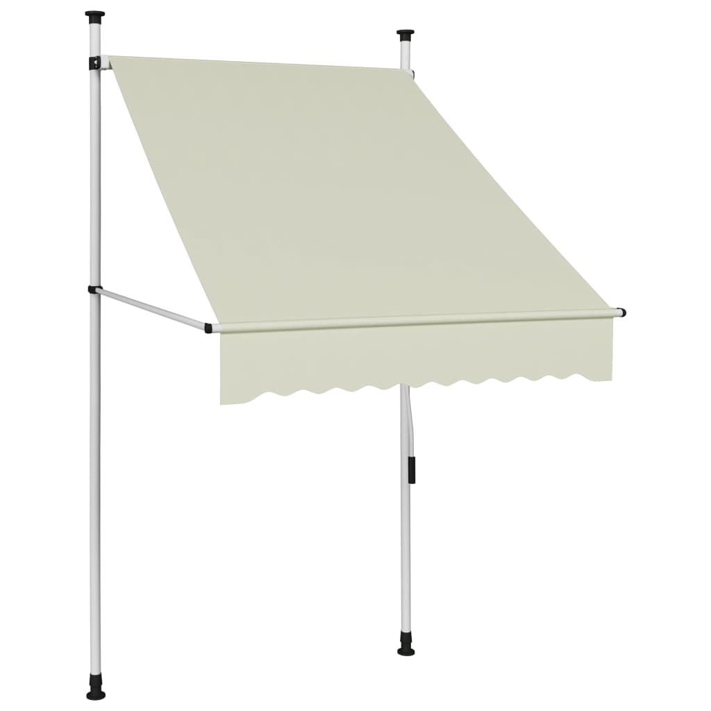 Copertina pentru ferestre vidaXL, Tesatura, 1.2 cm, Crem
