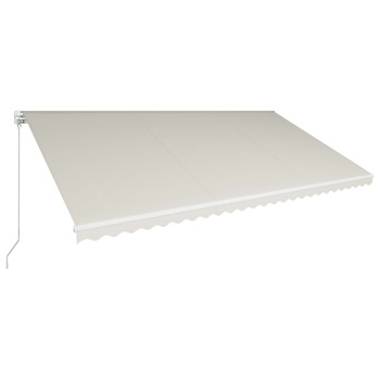 Copertina retractabila manual, crem, 600 x 300 cm 3051224 Copertina retractabila manual, crem, 600 x 300 cm 3051224