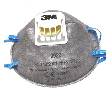 Masca de protectie respiratorie 3M™ 9922, FFP2 NR D, filtru carbon activ si valva Cool Flow™ Masca de protectie respiratorie 3M™ 9922, FFP2 NR D, filtru carbon activ si valva Cool Flow™