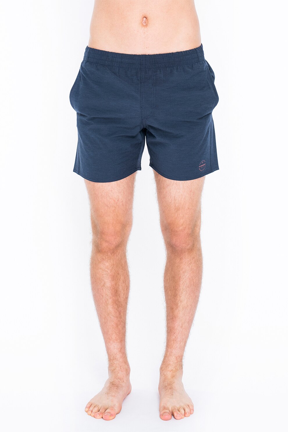 Fundango, Pantaloni scurti de baie cu detaliu logo Bono, Bleumarin