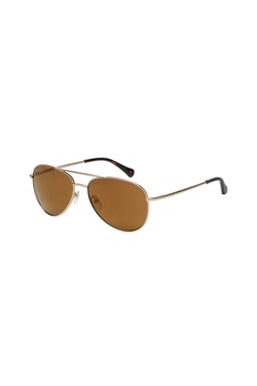 Ted Baker, Ochelari de soare aviator cu rama metalica, Auriu, 57-15-140 Standard Ted Baker, Ochelari de soare aviator cu rama metalica, Auriu, 57-15-140 Standard