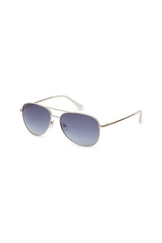 Ted Baker, Ochelari de soare aviator cu rama metalica, Auriu, 57-15-135 Standard Ted Baker, Ochelari de soare aviator cu rama metalica, Auriu, 57-15-135 Standard