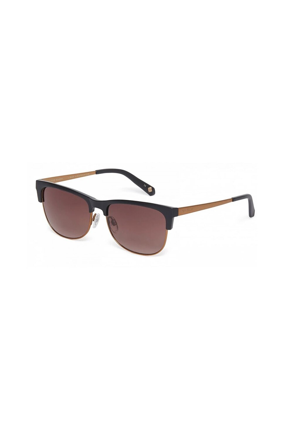 Ted Baker, Ochelari de soare clubmaster, Negru, 56-17-140 Standard