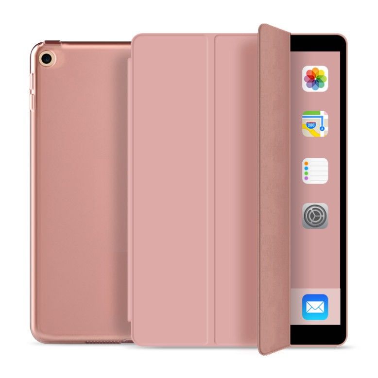 Coque Smart Rose Gold pour Apple iPad 10.2 2019/2020/2021 + Vitre de  protection