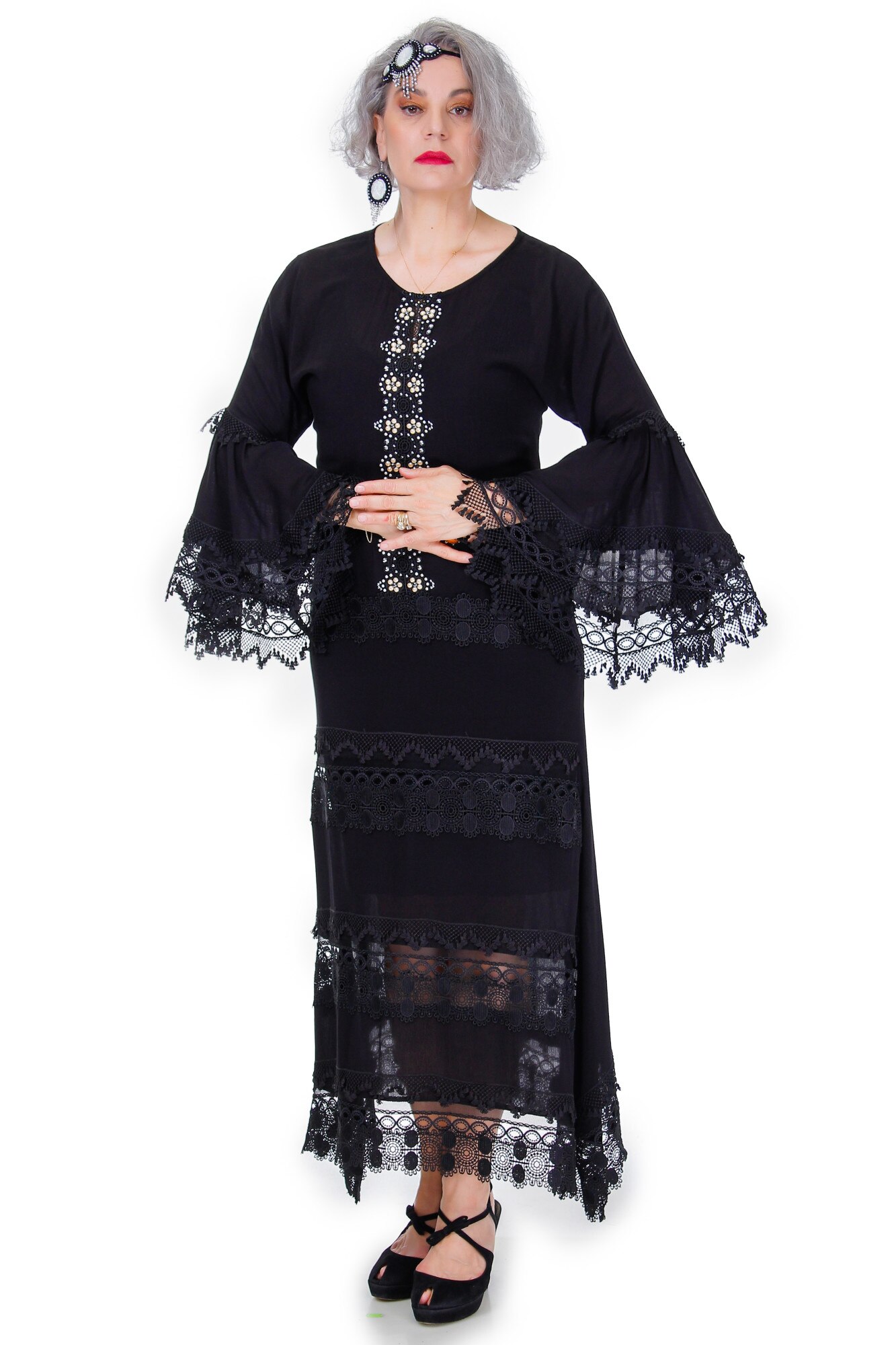 Rochie viscoza, Liza Panait, Neagra, 3285