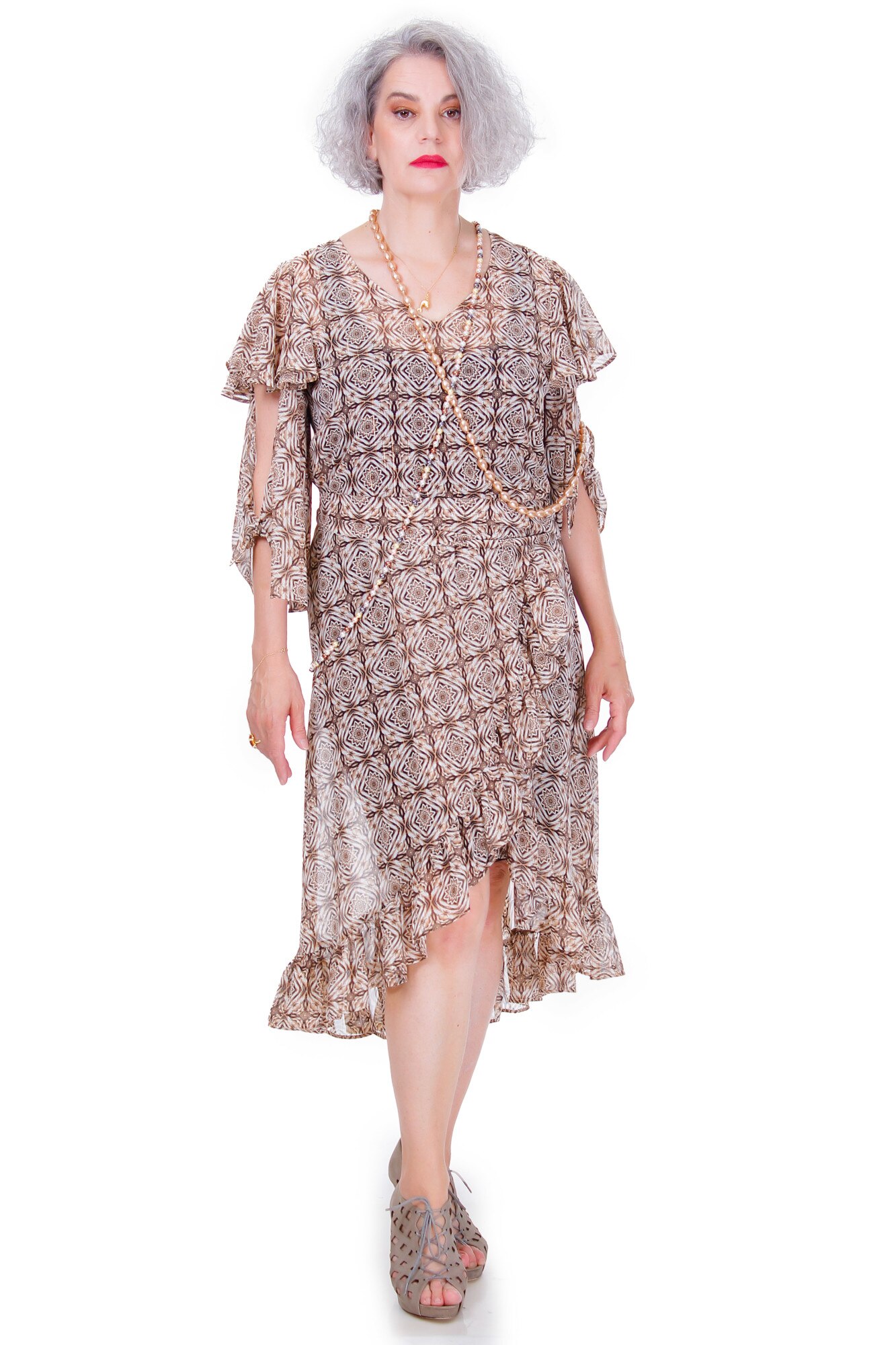 Rochie voal, Liza Panait, multicolor, R2318