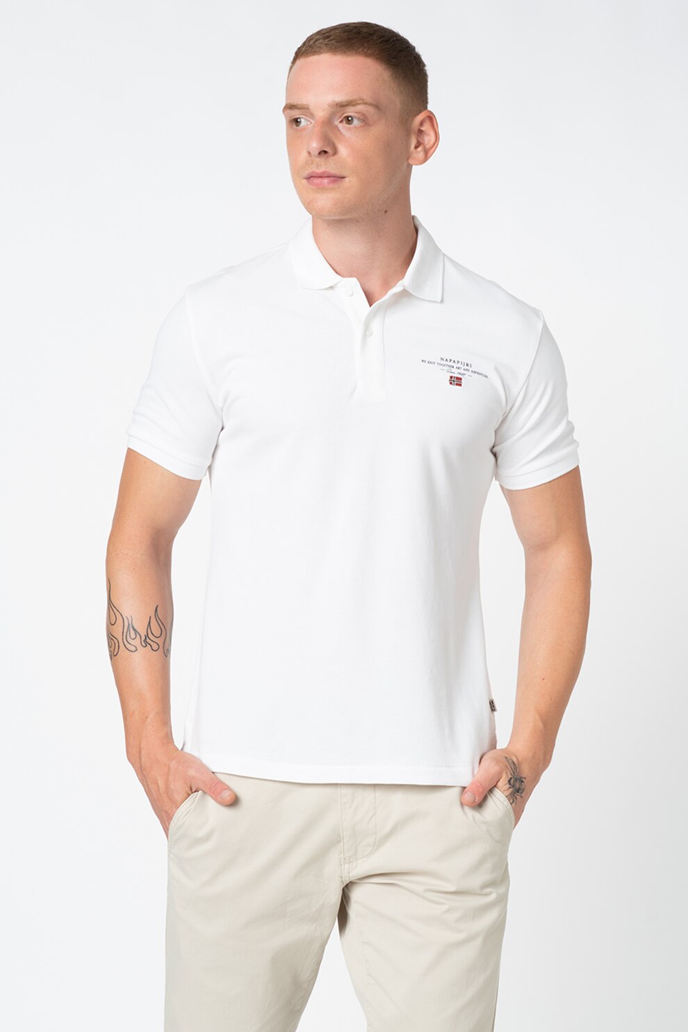Napapijri, Tricou polo Elba, Alb