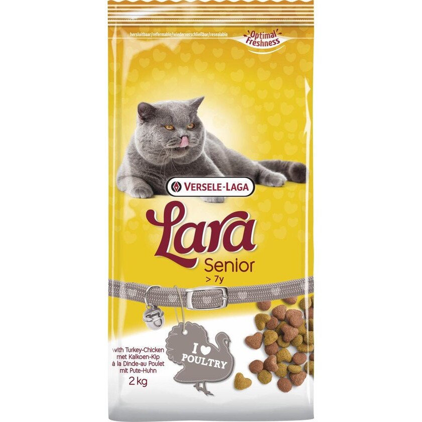 Hrana uscata pentru pisici Versele Laga Lara, Adult, Senior , 2 kg