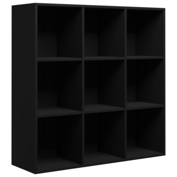 Biblioteca vidaXL, PAL, 98 x 30 x 98 cm, Negru Biblioteca vidaXL, PAL, 98 x 30 x 98 cm, Negru