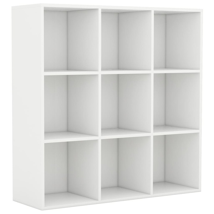 Biblioteca vidaXL, alb, 98x29x97,5 cm, lemn prelucrat