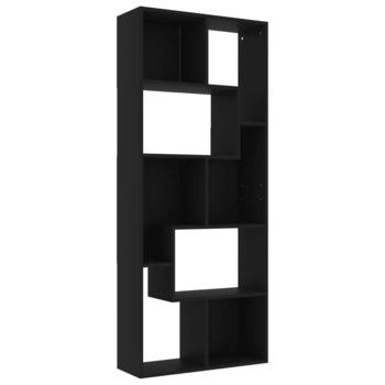 Biblioteca vidaXL, PAL, 67 x 24 x 161 cm, Negru Biblioteca vidaXL, PAL, 67 x 24 x 161 cm, Negru
