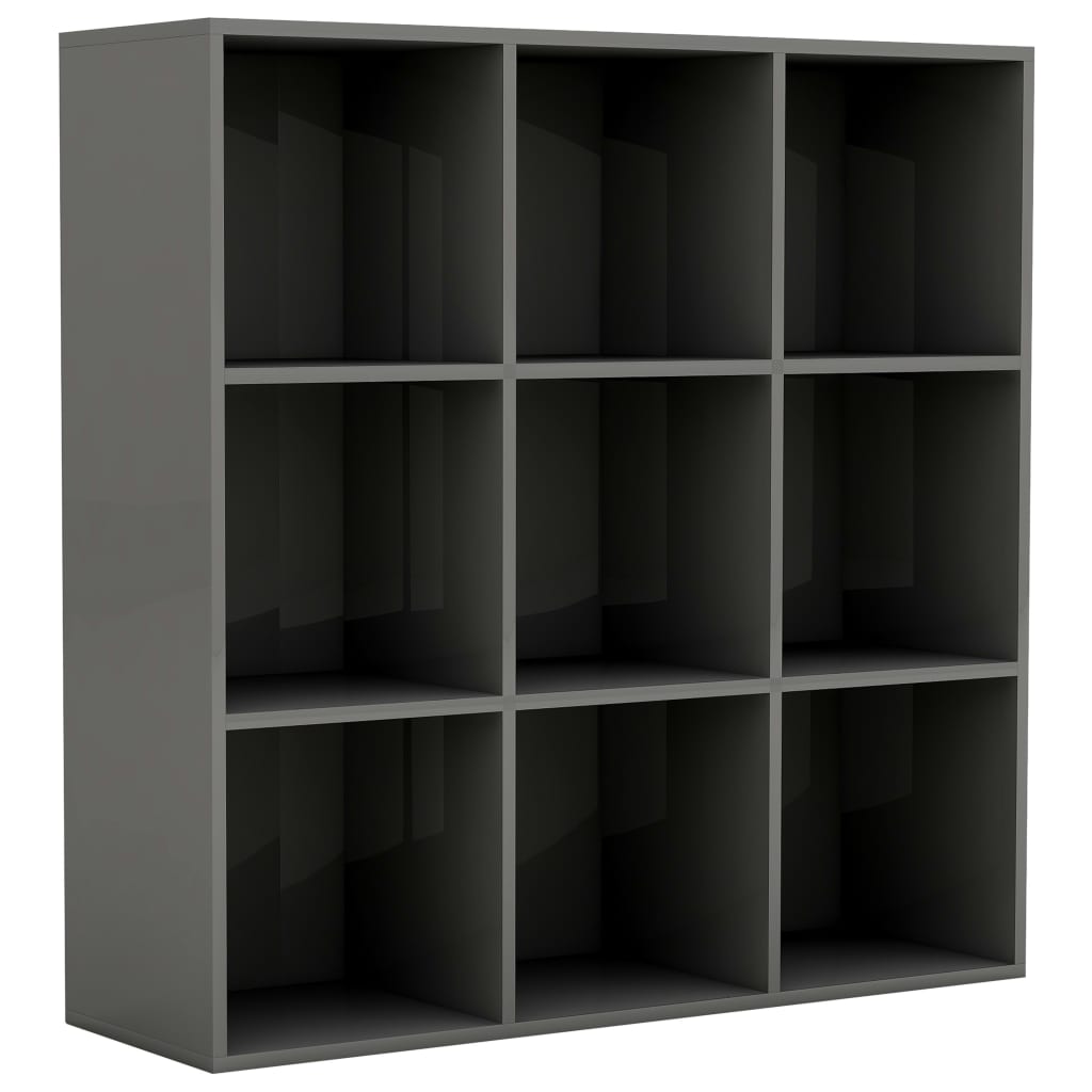 Biblioteca vidaXL, PAL extralucios, 98 x 30 x 98 cm, Gri