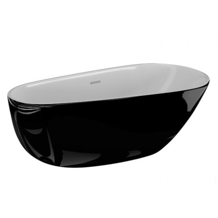 Свободностояща вана SANOTECHNIK Manhatten, 170x80.6x60 см, в черно