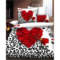lenjerie 3d bumbac satinat 4 piese pat 2 persoane rose heart imagen 19_0_
0
