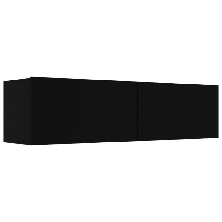 ТВ шкаф vidaXL, черен, 120x30x30 см, ПДЧ