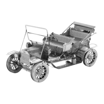 Nano Puzzle 3D, Metalic, Educativ, Model Masina Epoca Ford T 1908 Nano Puzzle 3D, Metalic, Educativ, Model Masina Epoca Ford T 1908