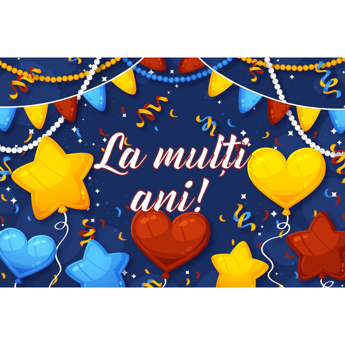 Steag La multi ani, IMPRIMAT, Metropolis 135x90 cm