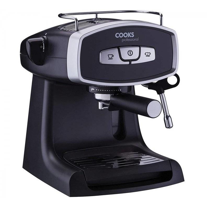 Espressor Retro Cooks Professional G4172, Pompa 19 Bari, Sistem Cappucino, Putere 950W, Rezervor 1.3 Litri