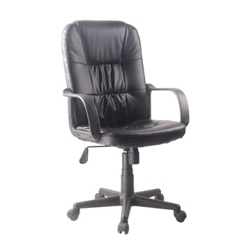 Scaun de birou Karo, KALENDA, piele ecologica neagra Scaun de birou Karo, KALENDA, piele ecologica neagra