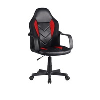 Scaun birou gaming Sidy, KALENDA, piele ecologica, negru/rosu