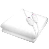 Patura electrica dubla pentru pat Pekatherm, Poliester, 2x60W, 160 x 140 cm, Regulator detasabil