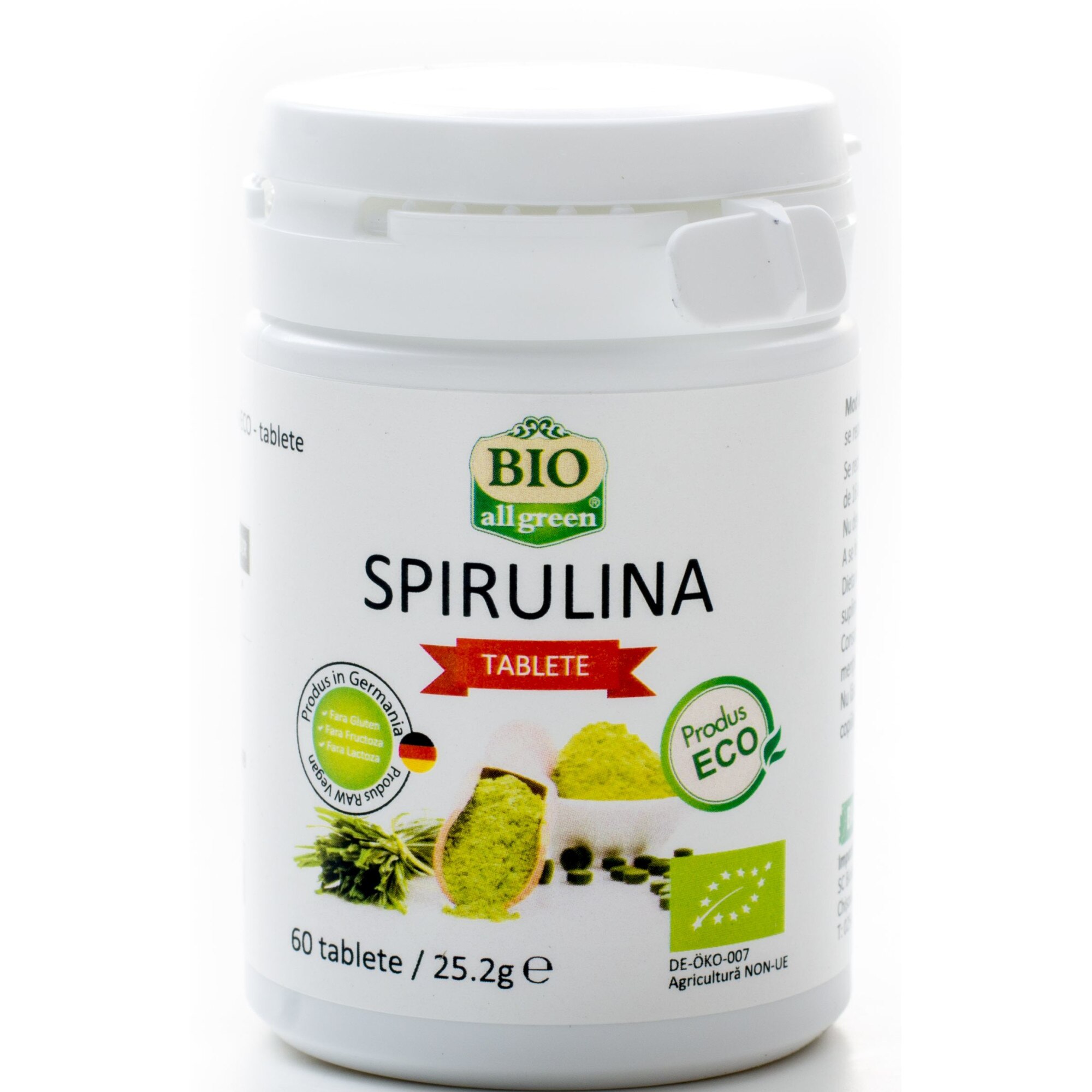 Spirulina Eco, 60 tablete, 25,2g
