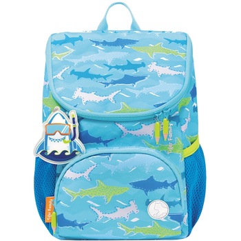 Ghiozdan Mini Little Travelers Plus, Blue Aquarium, Tiger Ghiozdan Mini Little Travelers Plus, Blue Aquarium, Tiger