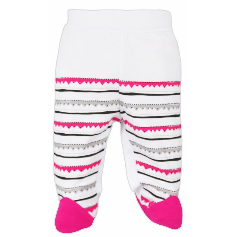 Pantaloni cu botosei pentru fete Koala Niedzwiadek 05-632R, Alb, Alb
