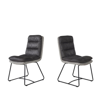 Set 2 scaune Jacobsen, KALENDA, Grey/Light Grey, 48 x 65 x 90 h cm Set 2 scaune Jacobsen, KALENDA, Grey/Light Grey, 48 x 65 x 90 h cm