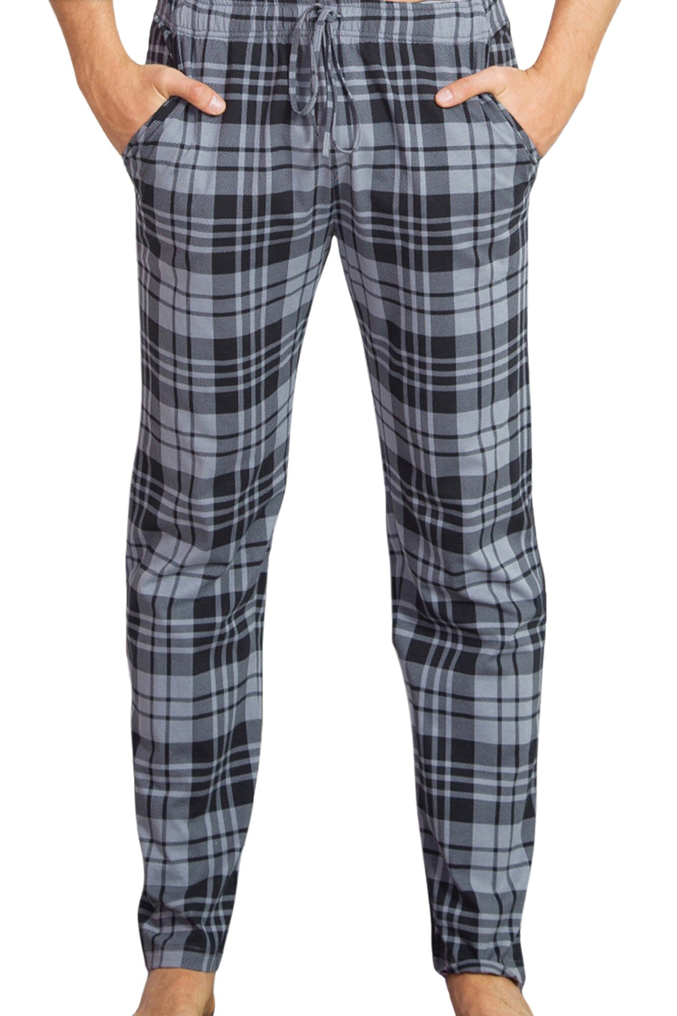 Pantaloni de pijama Gazzaz by Vienetta, model Vision, gri /negru