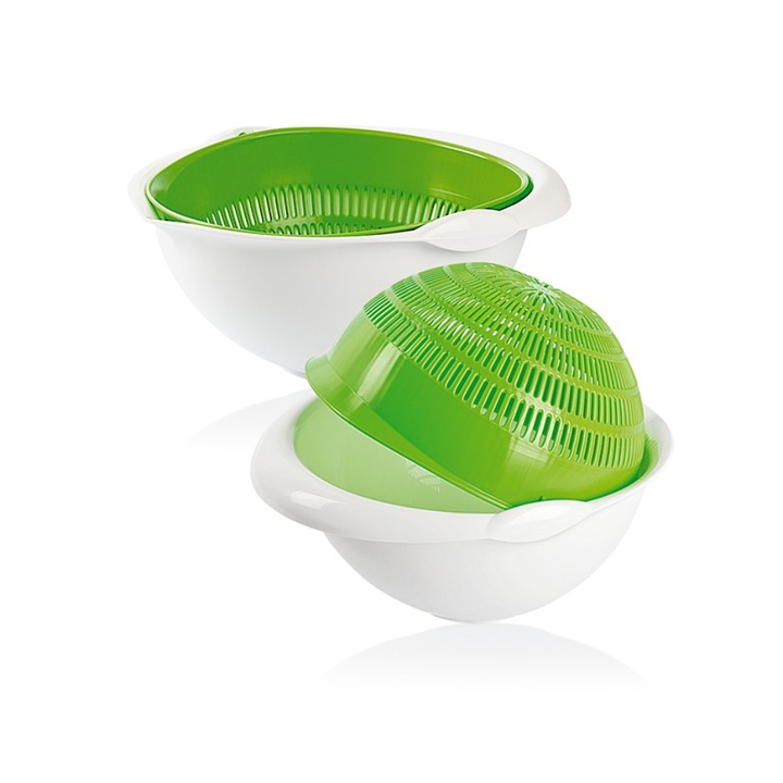 Strecatoare cu bol Emir, rotativa, plastic, 24,3 x 22,2 x 10,2 cm