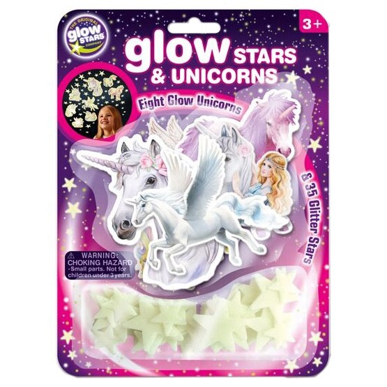 Set abtibild Brainstorm reflectorizant - Unicorni si stele, 43 piese